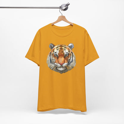 Wild Tiger Face Graphic T-Shirt Unisex Cotton Animal Design Wildlife Tee 1