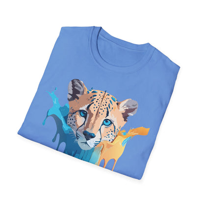 Unisex Cheetah Print Tee Softstyle Gildan 64000 Ring Spun Cotton Tee