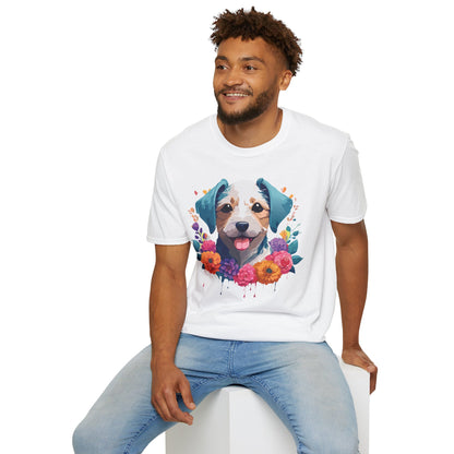 Dog Shirt Unisex Animal Short Sleeve Tee Gildan Softstyle 64000 Cotton Tee
