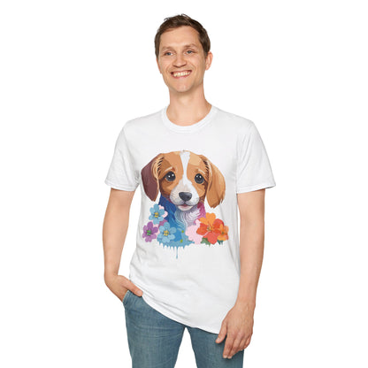 Unisex Dog Shirt Animal Graphic Tee Soft Cotton Gildan 64000