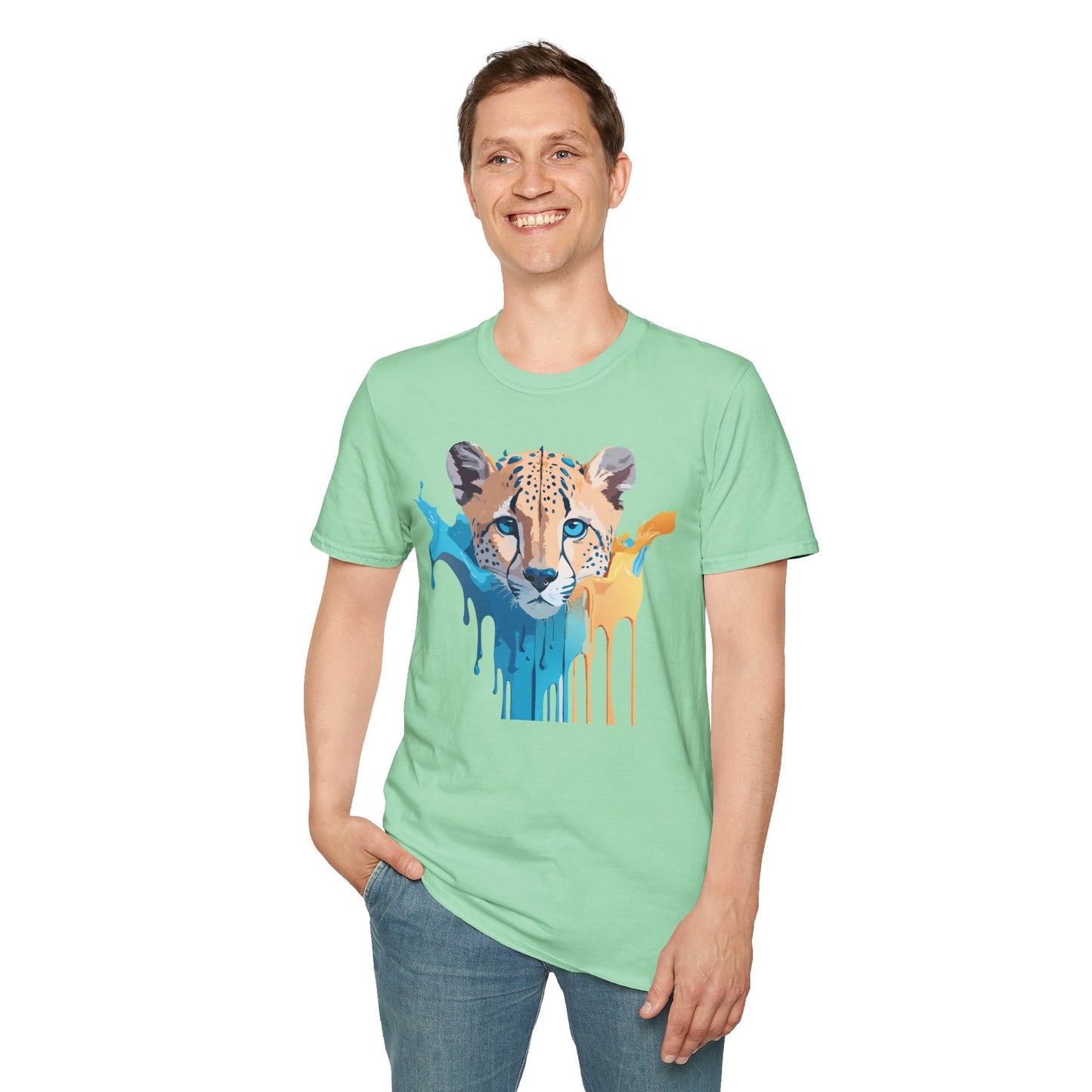 Cheetah Shirt, Shirt with Cheetah, Cheetah Tee, Shirt with Animals