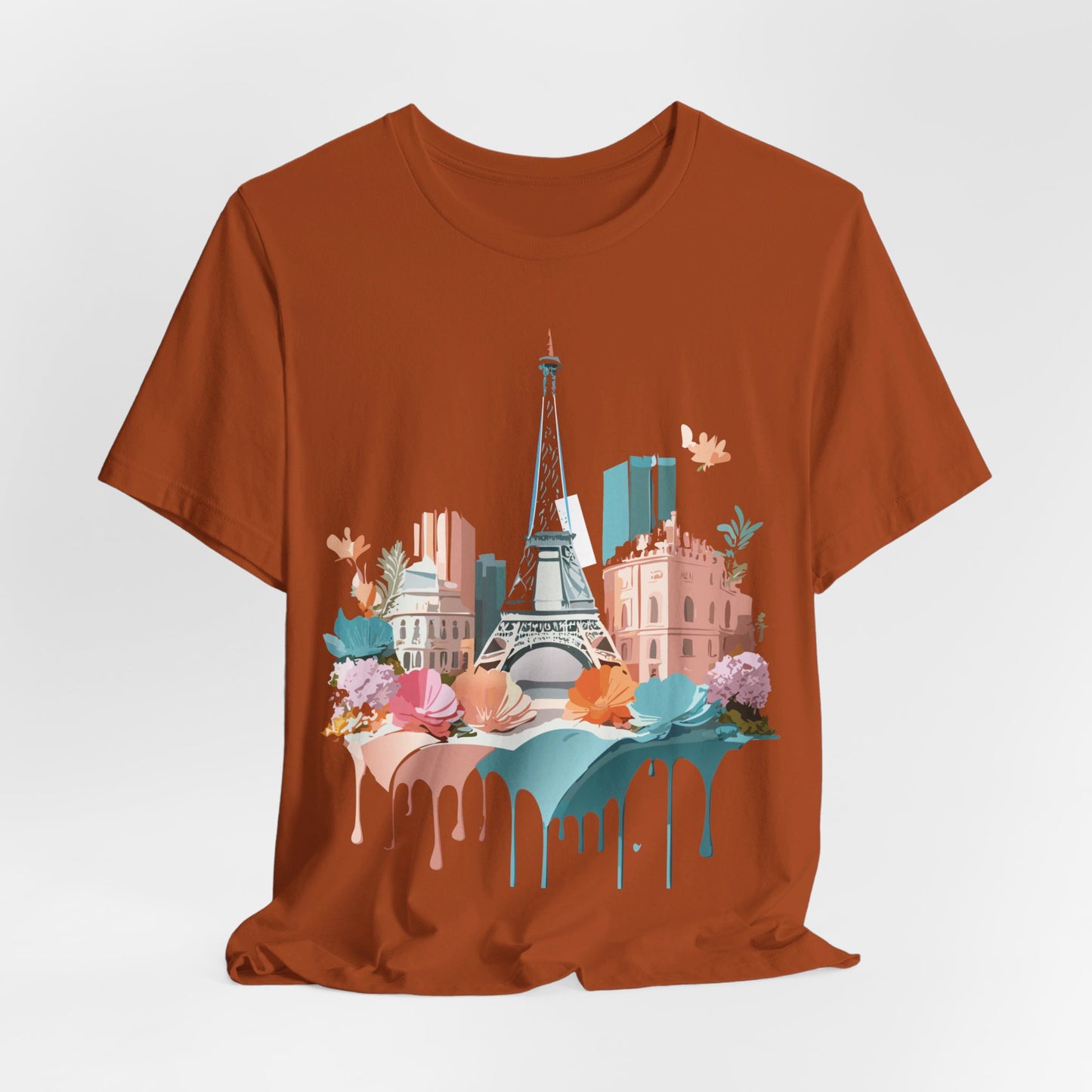 Natural Cotton Tee Shirt - Beautiful Places Collection - Paris