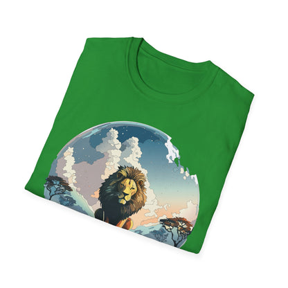 Lion Shirt Unisex Animal Tee Gildan Softstyle 64000 One Hundred Percent Cotton