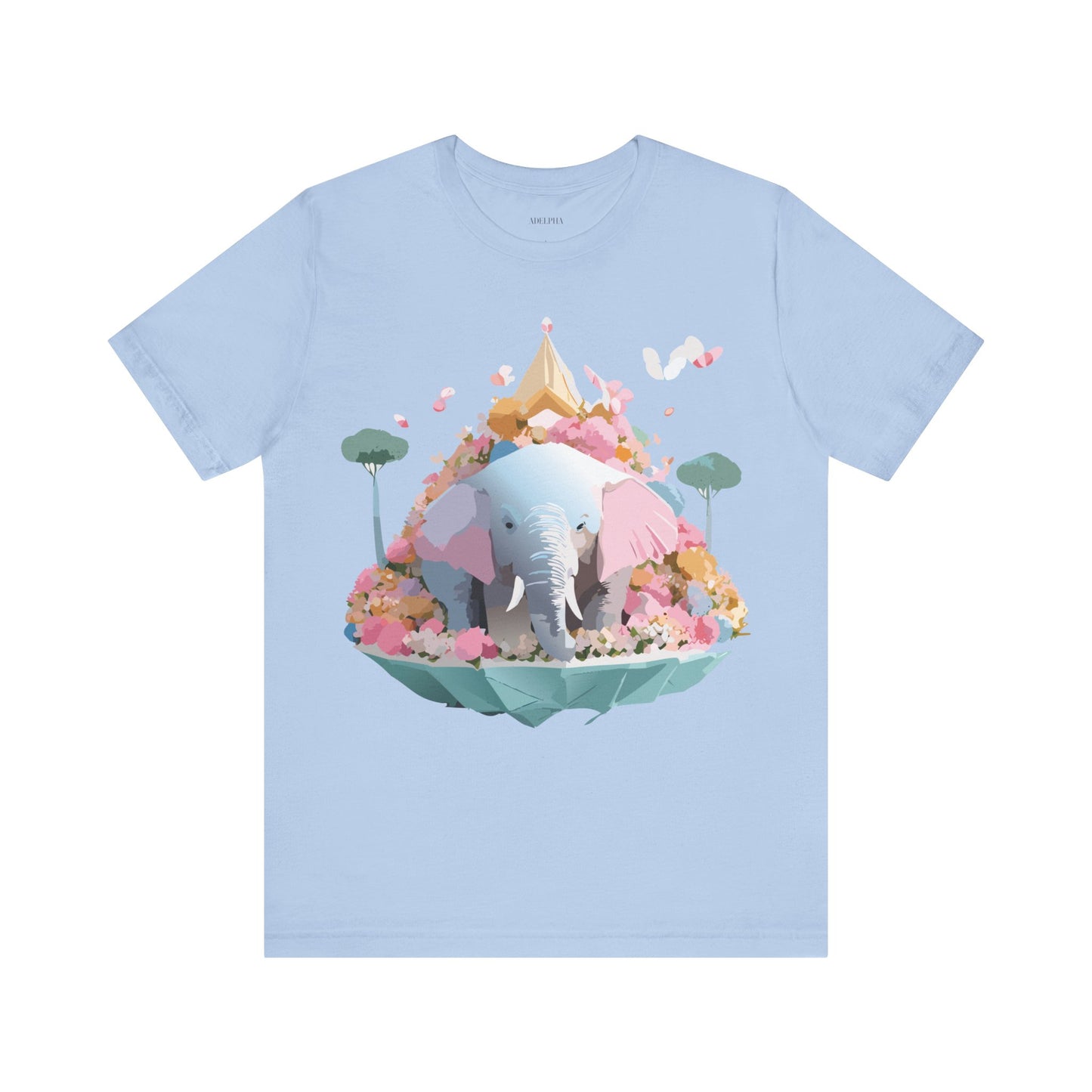 T-Shirt aus natürlicher Baumwolle mit Elefant