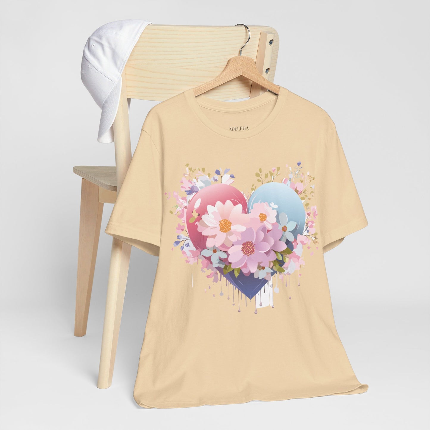 Natural Cotton Tee Shirt - Love story Collection