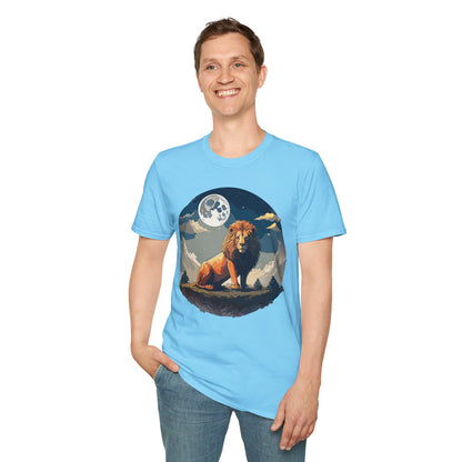 Lion Shirt Unisex Animal Tee Softstyle 64000 100 Percent Ring-Spun Cotton