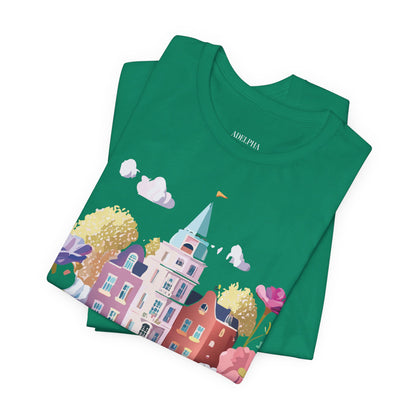 Natural Cotton Tee Shirt - Beautiful Places Collection - Amsterdam Printify