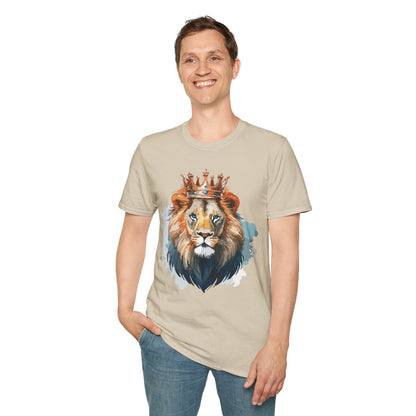 Lion Shirt Unisex Animal Tee Gildan Softstyle 64000 100 Percent Ring Spun Cotton