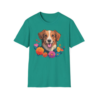 Dog Shirt Unisex Animal Tee Short Sleeve Gildan Softstyle 64000 Cotton Tee