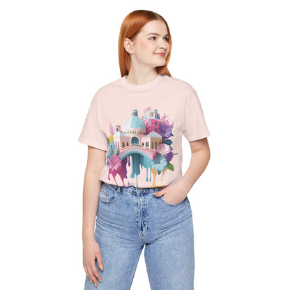 Natural Cotton Tee Shirt - Beautiful Places Collection - Venice Printify