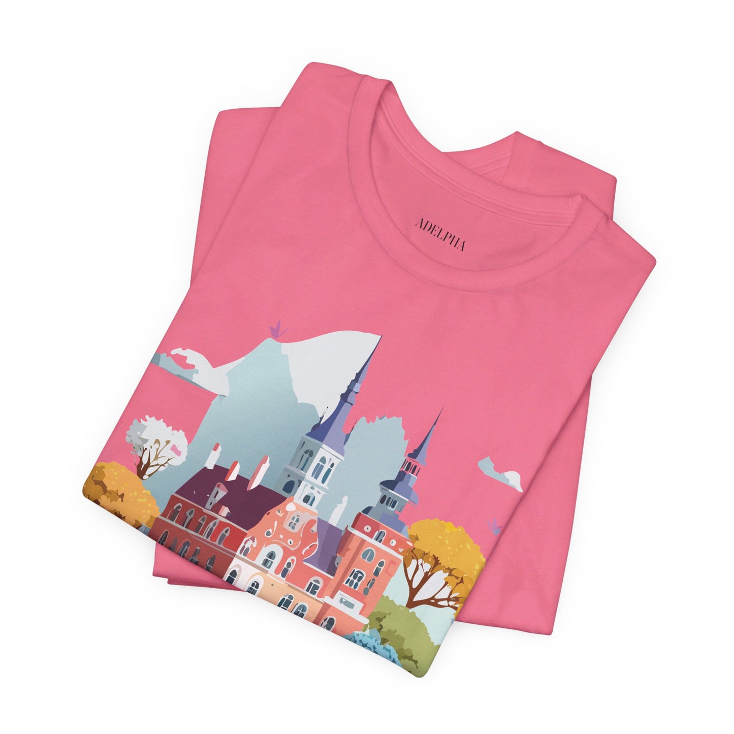 Natural Cotton Tee Shirt - Beautiful Places Collection - Warnemünde and Rostock - Germany