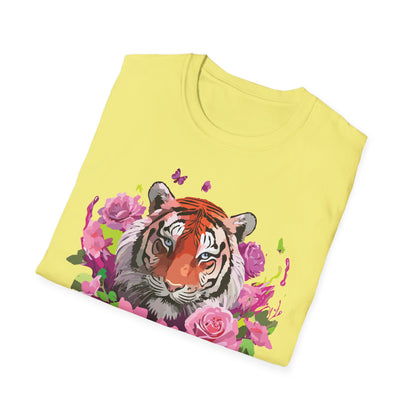 Tiger Shirt Unisex Tee Gildan Softstyle 64000 Ring Spun Cotton