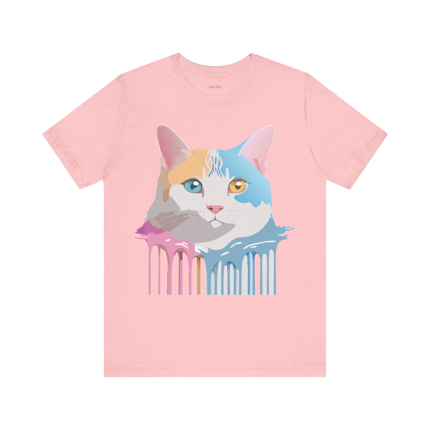 T-Shirt aus natürlicher Baumwolle mit Katze