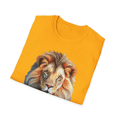Gildan Lion Graphic Short Sleeve Softstyle Tee 100 Percent Cotton