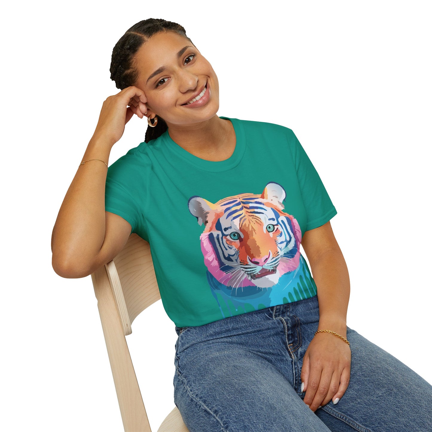 Tiger Shirt, Shirt with Tiger, Animal Tee, Shirt with Animals