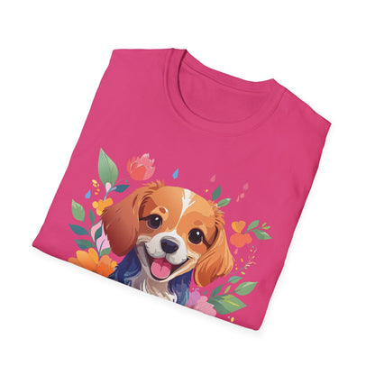 Dog Shirt Animal Print Tee Unisex Gildan Softstyle 64000 Cotton Tee