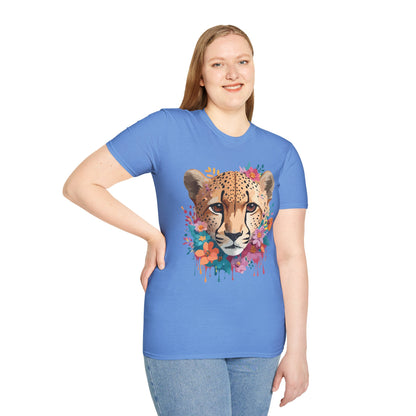 Cheetah Print Unisex Softstyle Tee Gildan 64000 Cotton Short Sleeve Shirt