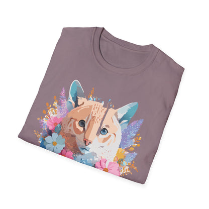 Unisex Cat Shirt Softstyle Tee 100 Percent Ring Spun Cotton Gildan 64000