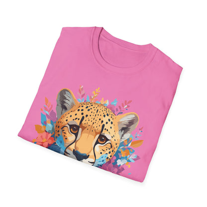 Cheetah Print Shirt Unisex Softstyle Tee Gildan 64000 Premium Comfort