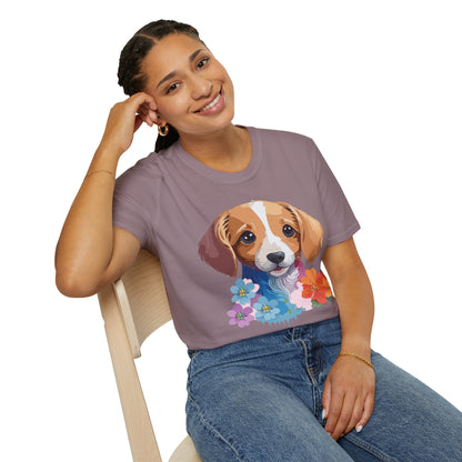 Unisex Dog Shirt Animal Graphic Tee Soft Cotton Gildan 64000