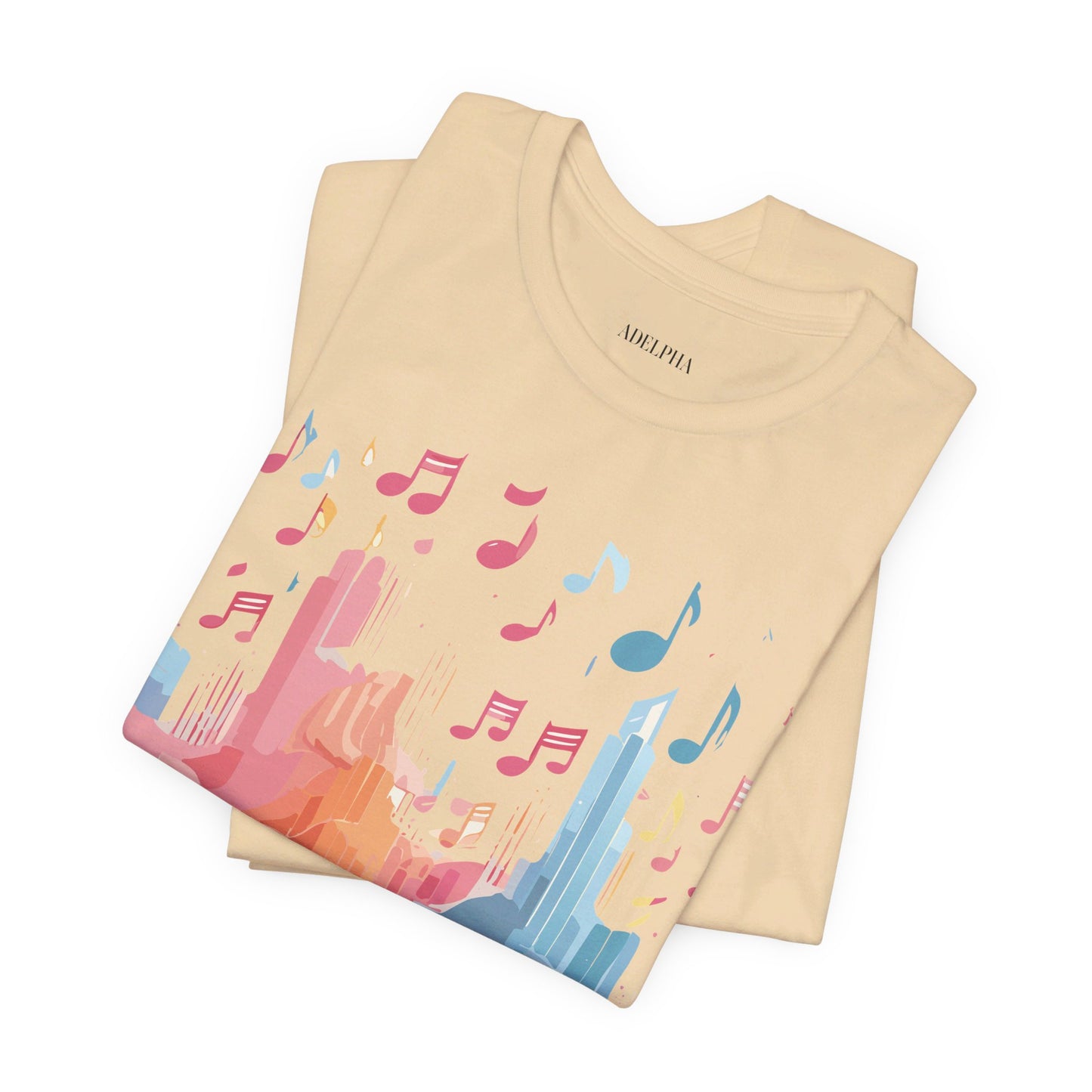 T-Shirt aus natürlicher Baumwolle – Musikkollektion