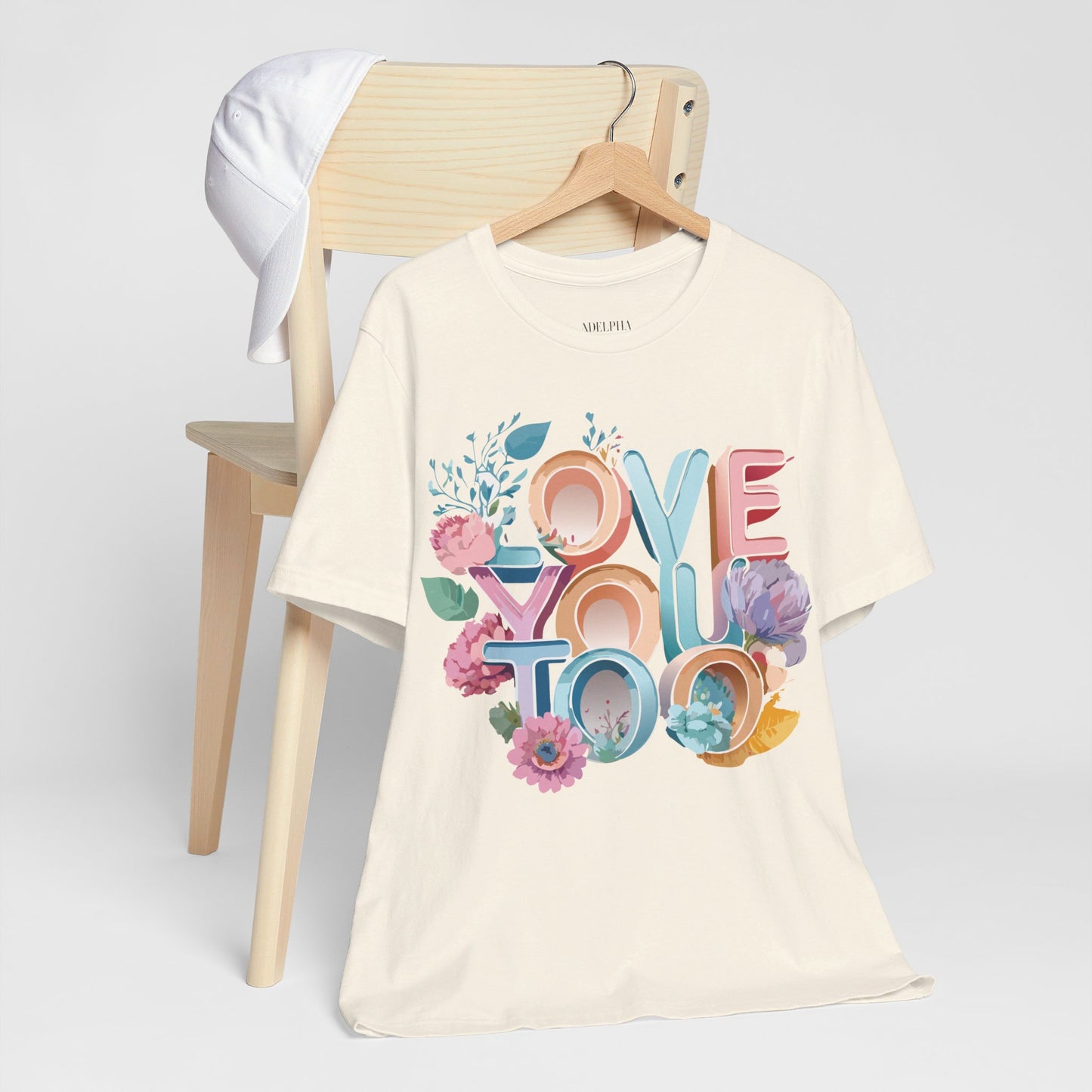 T-Shirt aus natürlicher Baumwolle – Love Story-Kollektion