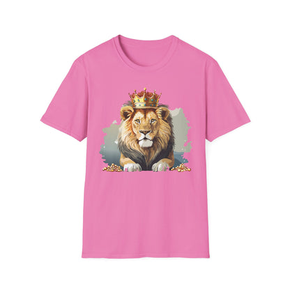 Lion Shirt Unisex Animal Tee Gildan Softstyle 64000 Comfort Fit