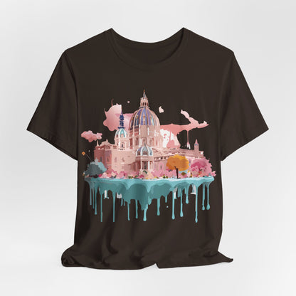 Natural Cotton Tee Shirt - Beautiful Places Collection - Vienna Printify
