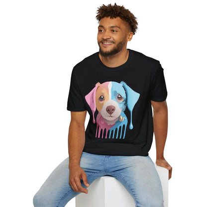 Unisex Dog Shirt Animal Tee Gildan Softstyle 64000 Cotton Tee