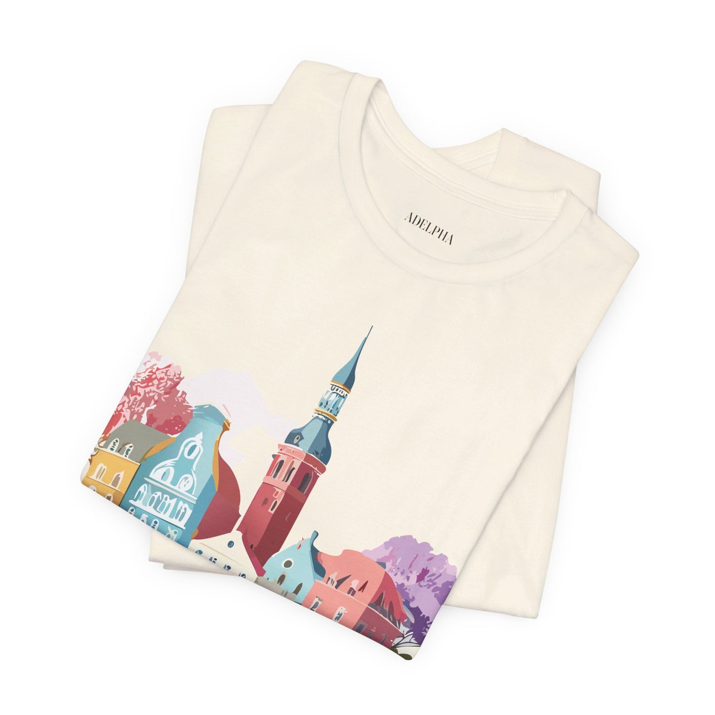 Natural Cotton Tee Shirt - Beautiful Places Collection - Warnemünde and Rostock - Germany