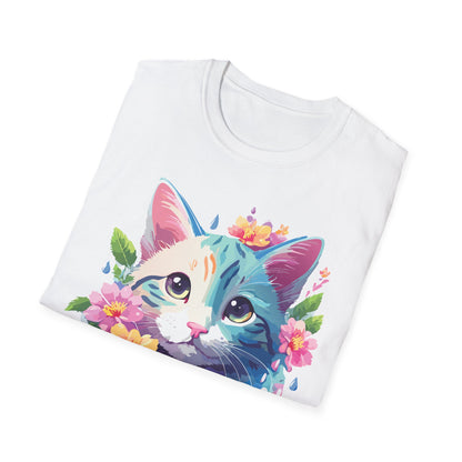 Cat Shirt Unisex Cat Lover Tee Premium Gildan Softstyle 64000 Lightweight