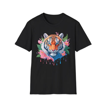 Tiger Shirt Unisex Animal Tee Softstyle Gildan 64000 Cotton Tee