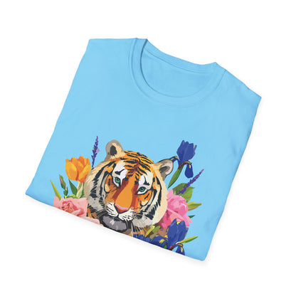 Tiger Shirt Unisex Animal Tee Gildan Softstyle 64000 100 Percent Cotton