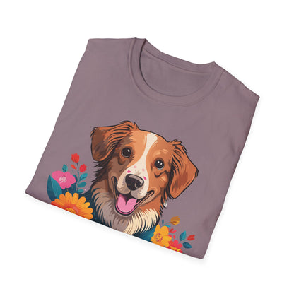 Dog Shirt Unisex Animal Tee Short Sleeve Gildan Softstyle 64000 Cotton Tee