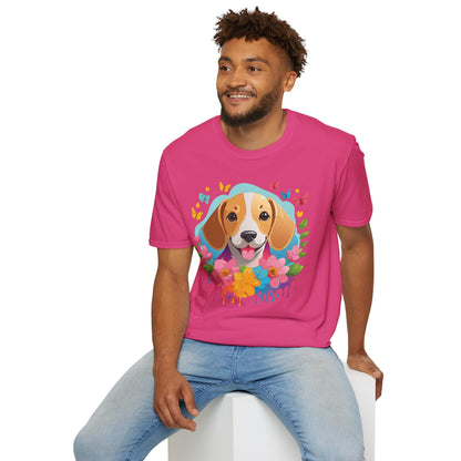 Dog Shirt Unisex Animal Tee Softstyle Cotton Comfort Everyday Wear