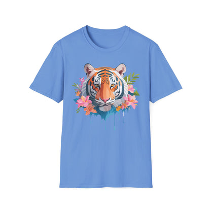 Tiger Shirt Unisex Animal Tee Gildan Softstyle 64000 Cotton Tee