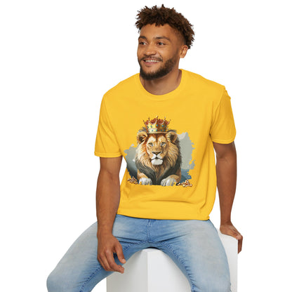 Lion Shirt Unisex Animal Tee Gildan Softstyle 64000 Comfort Fit