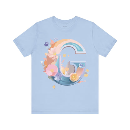 Natural Cotton Tee Shirt - Letters Collection - G Printify
