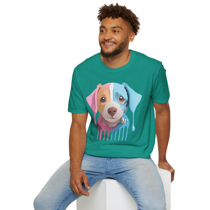 Unisex Dog Shirt Animal Tee Gildan Softstyle 64000 Cotton Tee
