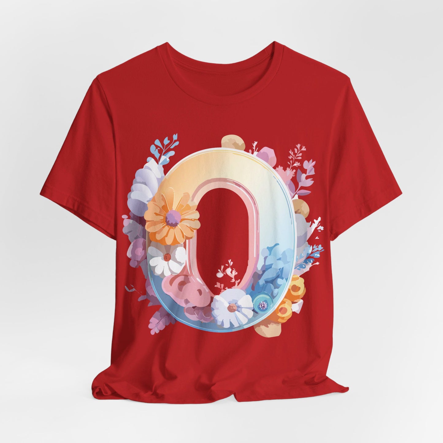 Natural Cotton Tee Shirt - Letters Collection - O