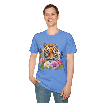 Unisex Tiger Shirt Softstyle Graphic Tee 100 Percent Cotton Apparel