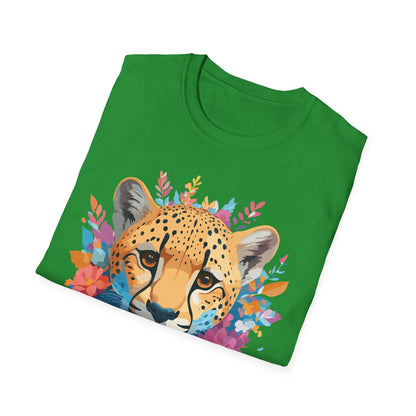 Cheetah Print Shirt Unisex Softstyle Tee Gildan 64000 Premium Comfort