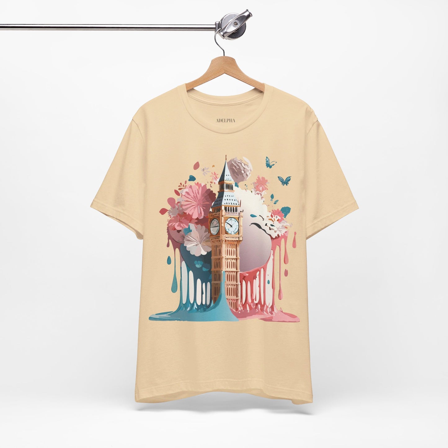 Natural Cotton Tee Shirt - Beautiful Places Collection - London