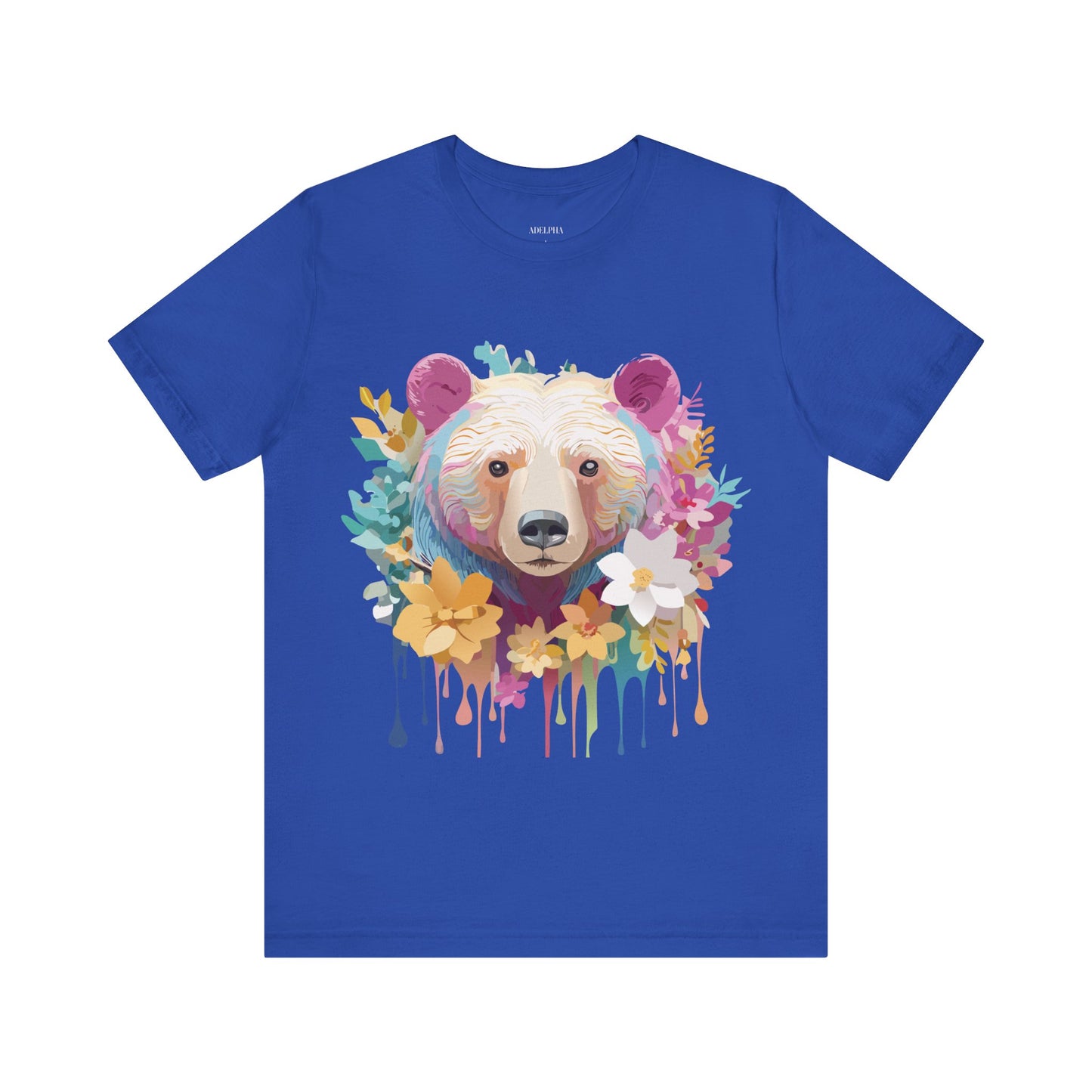 Natural Cotton Tee Shirt with Bear