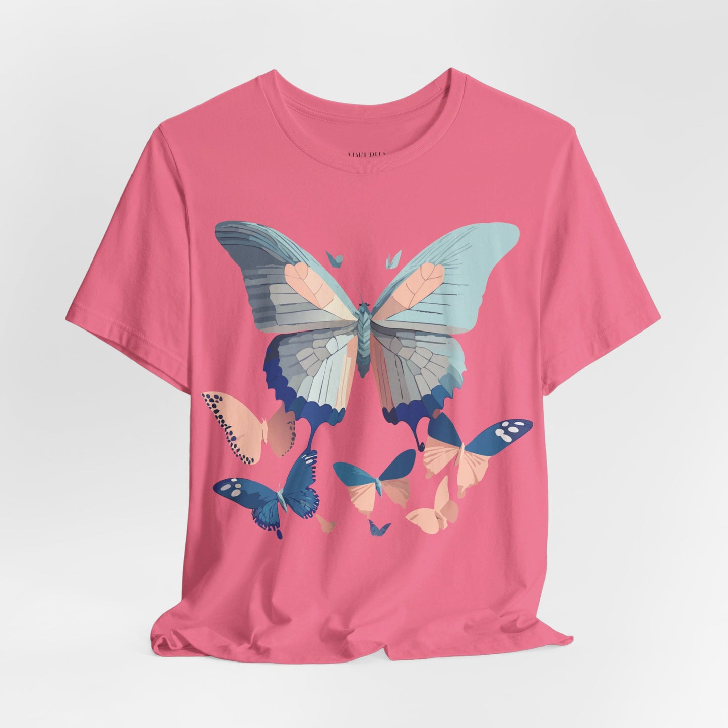 T-Shirt aus natürlicher Baumwolle mit Schmetterling