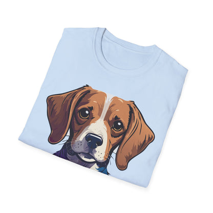 Dog Shirt Unisex Animal Print Tee Softstyle 100 Percent Cotton Gildan 64000