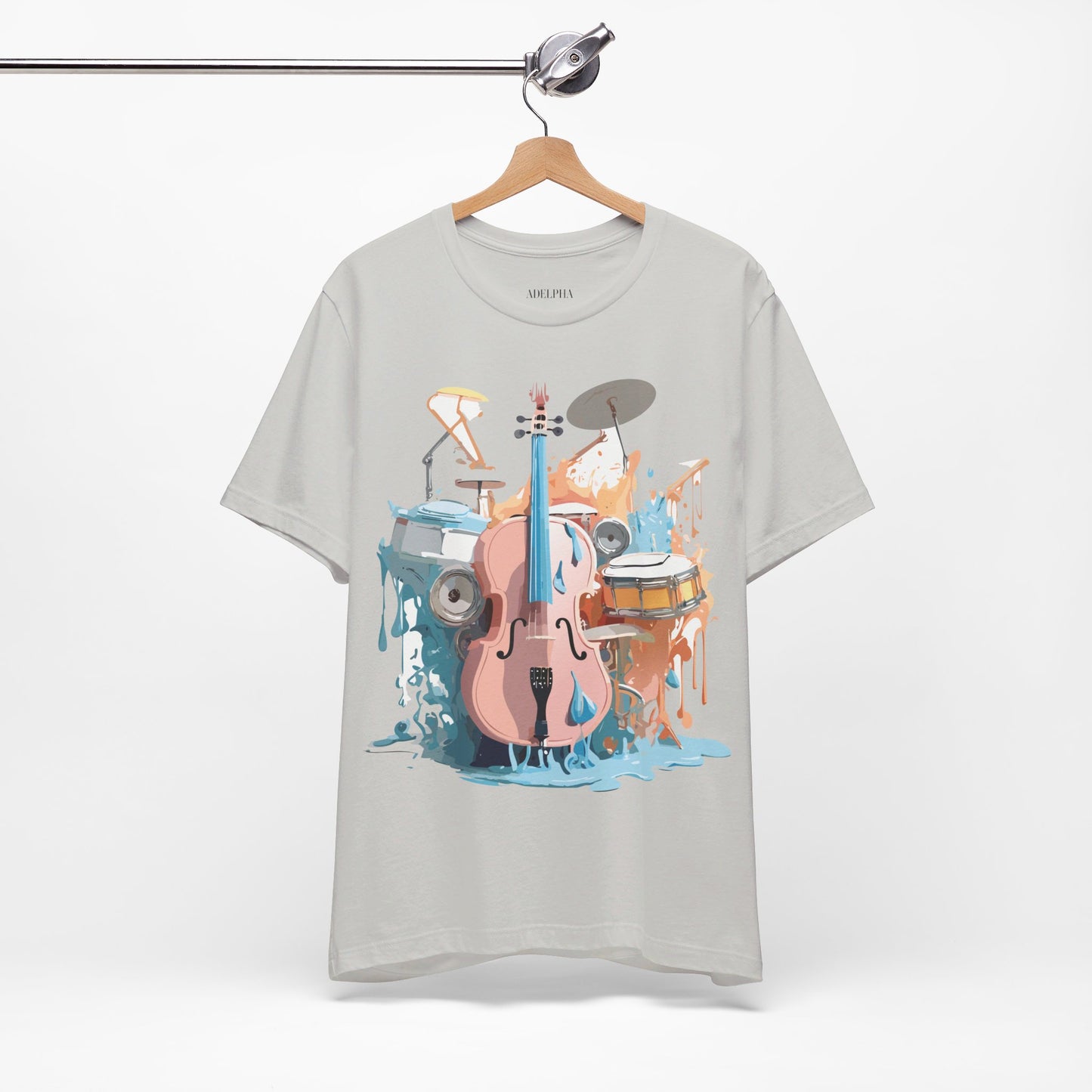 T-Shirt aus natürlicher Baumwolle – Musikkollektion