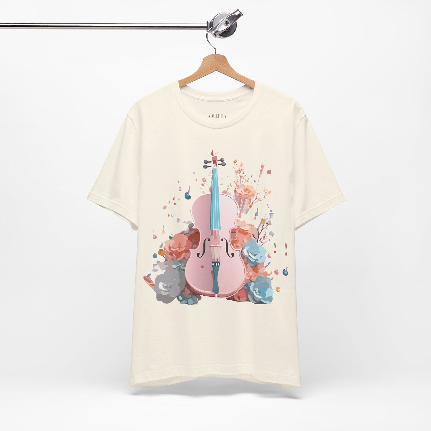 T-Shirt aus natürlicher Baumwolle – Musikkollektion