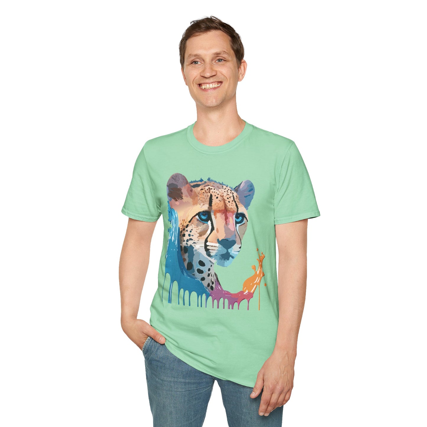 Cheetah Shirt, Shirt with Cheetah, Cheetah Tee, Shirt with Animals