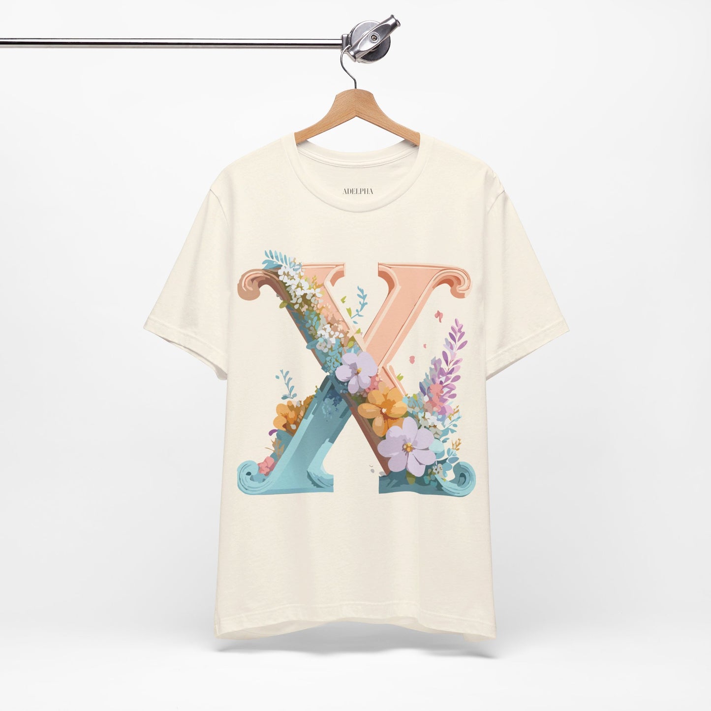 T-shirt en coton naturel - Collection Lettres - X